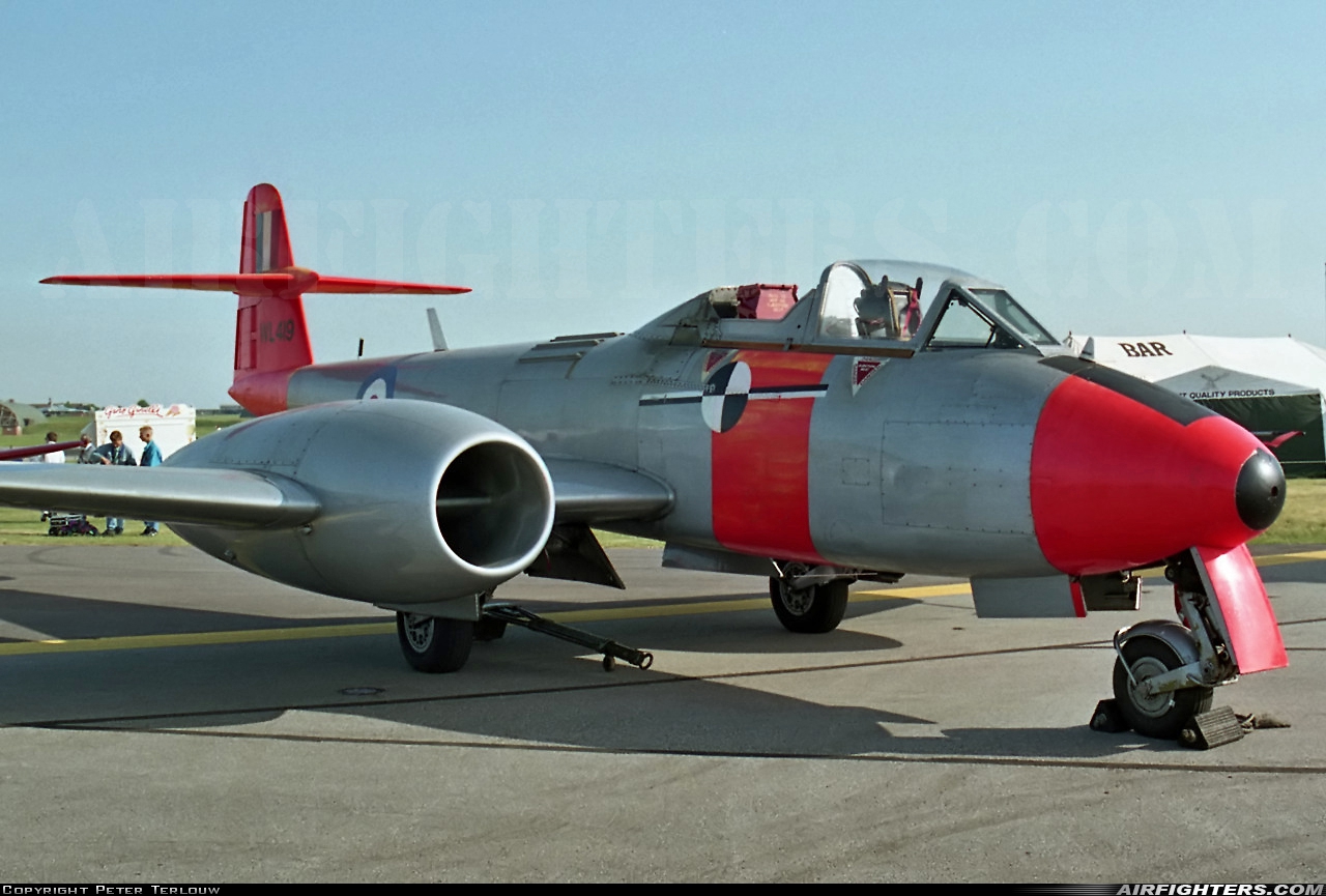 Company Owned - Martin-Baker Gloster Meteor T.7 WL419 at Boscombe Down (EGDM), UK
