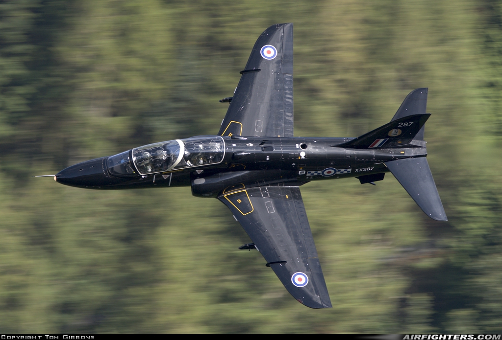 UK - Air Force British Aerospace Hawk T.1A XX287 at Off-Airport - Machynlleth Loop Area, UK