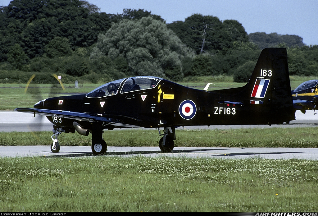 UK - Air Force Short Tucano T1 ZF163 at Linton on Ouse (EGXU), UK