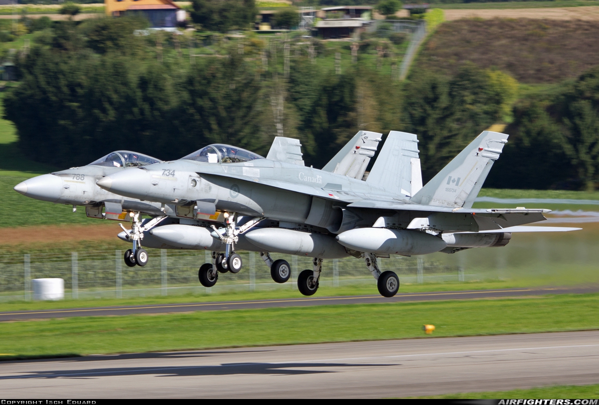 Canada - Air Force McDonnell Douglas CF-188A Hornet (CF-18A) 188734 at Payerne (LSMP), Switzerland