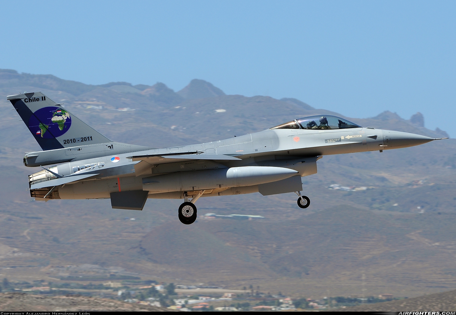 Netherlands - Air Force General Dynamics F-16AM Fighting Falcon J-875 at Gran Canaria (- Las Palmas / Gando) (LPA / GCLP), Spain