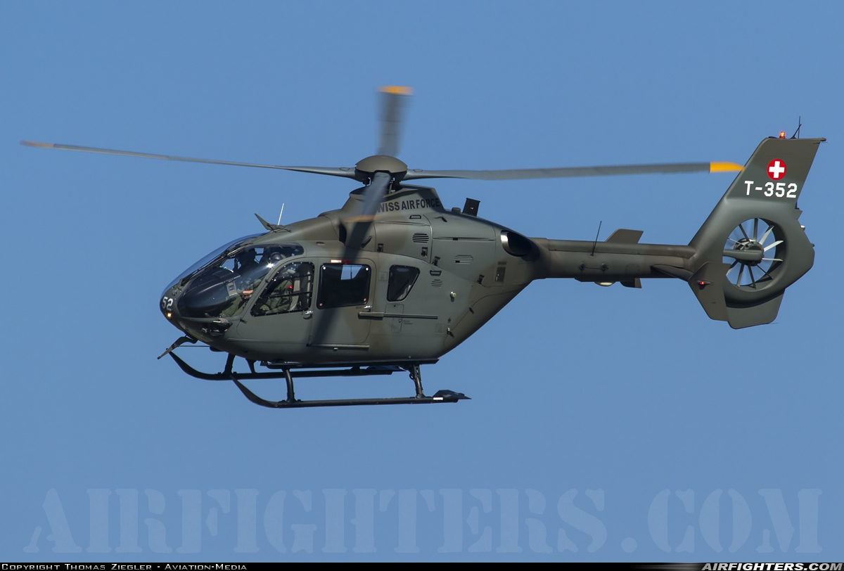 Switzerland - Air Force Eurocopter TH05 (EC-635P2+) T-352 at Alpnach (LSMA), Switzerland