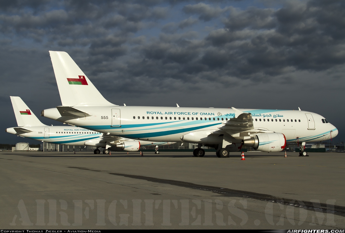 Oman - Air Force Airbus A320-214XCJ 555 at Munich (- Franz Josef Strauss) (MUC / EDDM), Germany