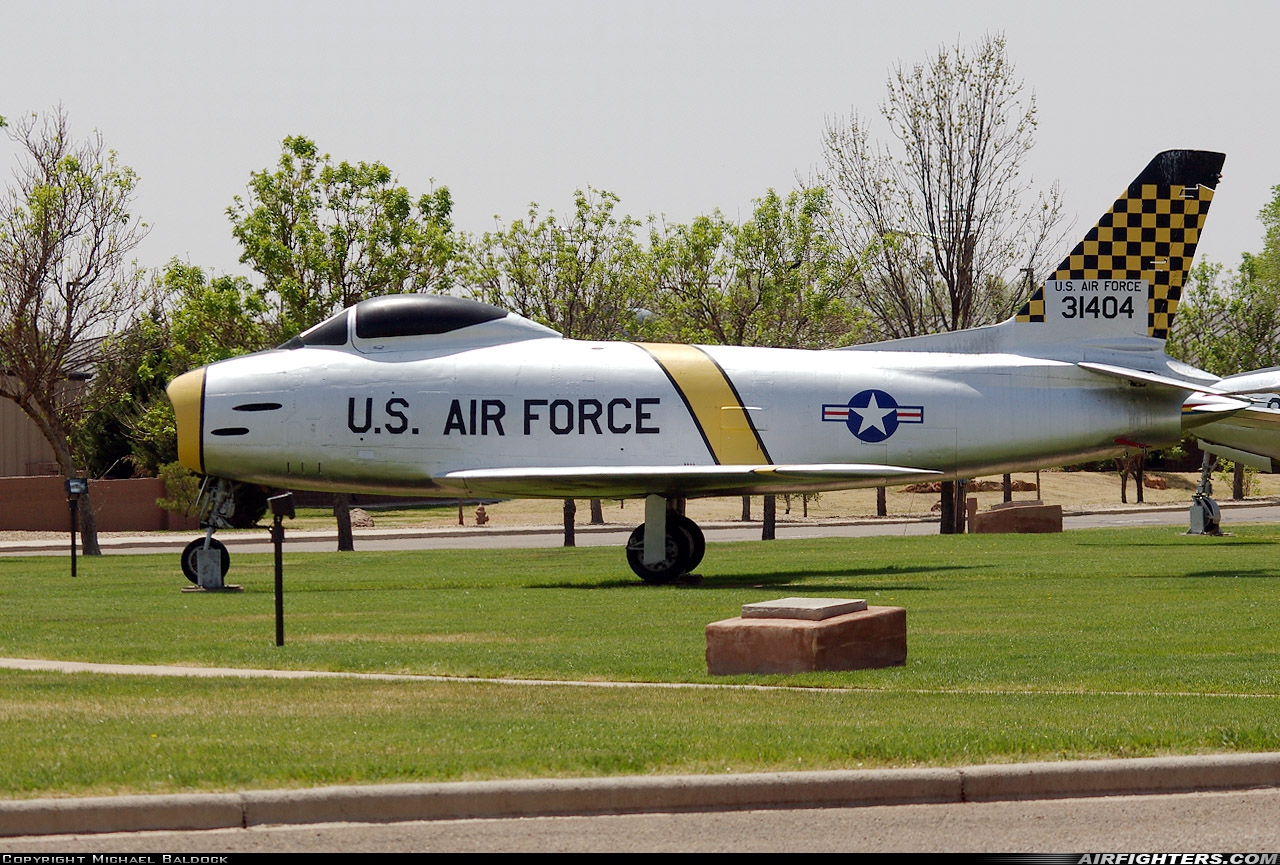 USA - Air Force North American F-86H Sabre 53-1404 at Clovis - Cannon AFB (CVS / KCVS), USA