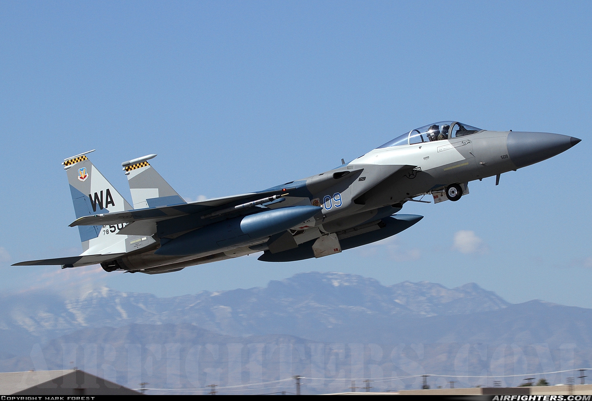 USA - Air Force McDonnell Douglas F-15C Eagle 78-0509 at Las Vegas - Nellis AFB (LSV / KLSV), USA