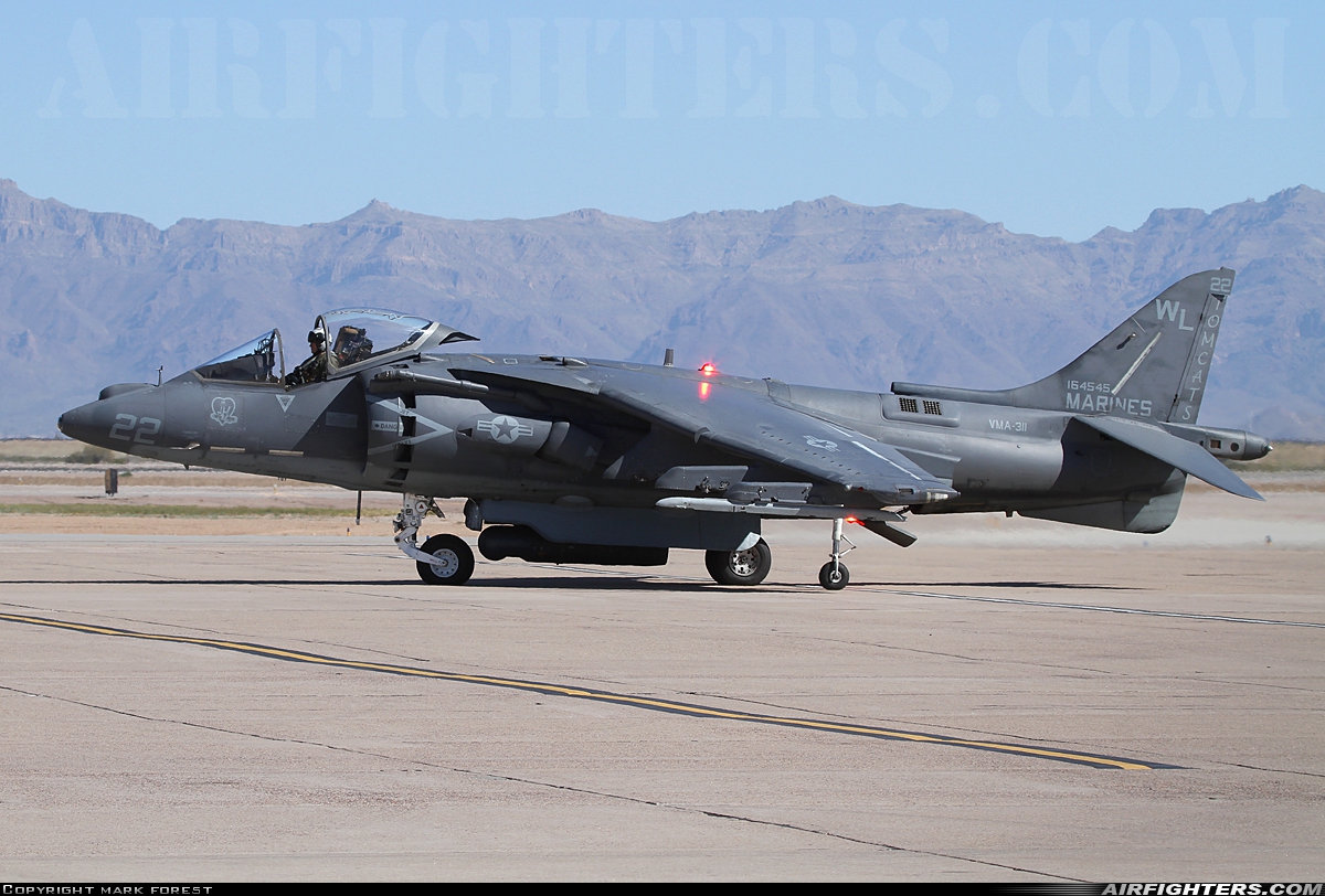USA - Marines McDonnell Douglas AV-8B+ Harrier ll 164545 at Phoenix (Chandler) - Williams Gateway (AFB) (CHD / IWA / KIWA), USA