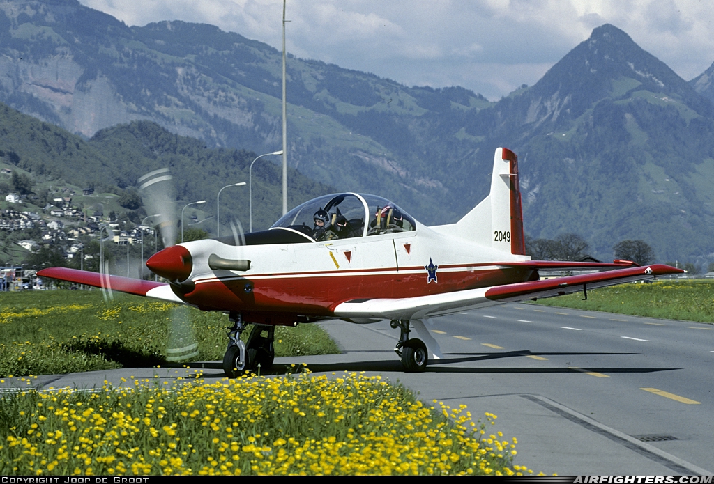 South Africa - Air Force Pilatus PC-7 MkII 2049 at Buochs (Stans) (LSMU / LSZC), Switzerland