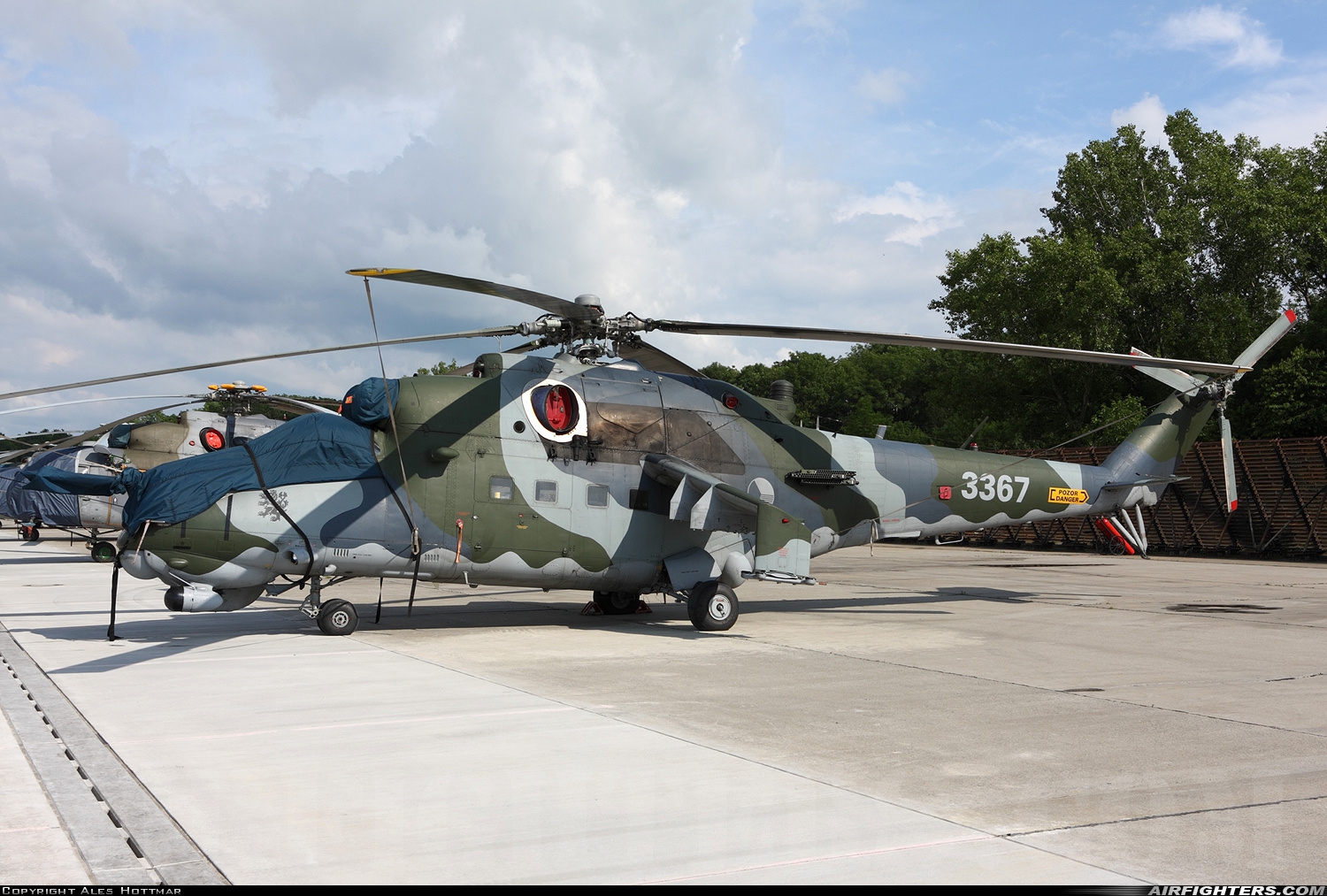 Czech Republic - Air Force Mil Mi-35 (Mi-24V) 3367 at Prerov (PRV / LKPO), Czech Republic