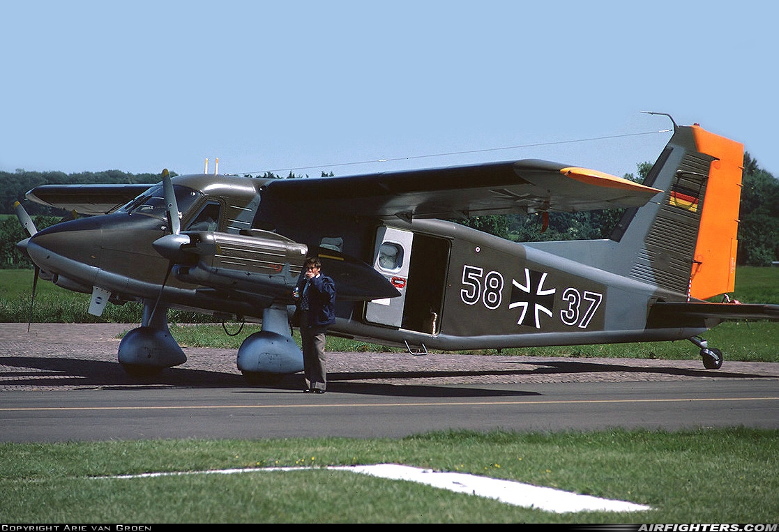 Germany - Air Force Dornier Do-28D-2 Skyservant 58+37 at Arnhem - Deelen (EHDL), Netherlands