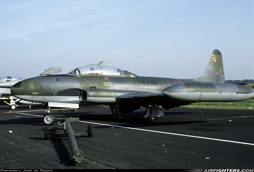 Canada - Air Force Canadair CT-133 Silver Star 3 (T-33AN) 133315 at Eindhoven (- Welschap) (EIN / EHEH), Netherlands