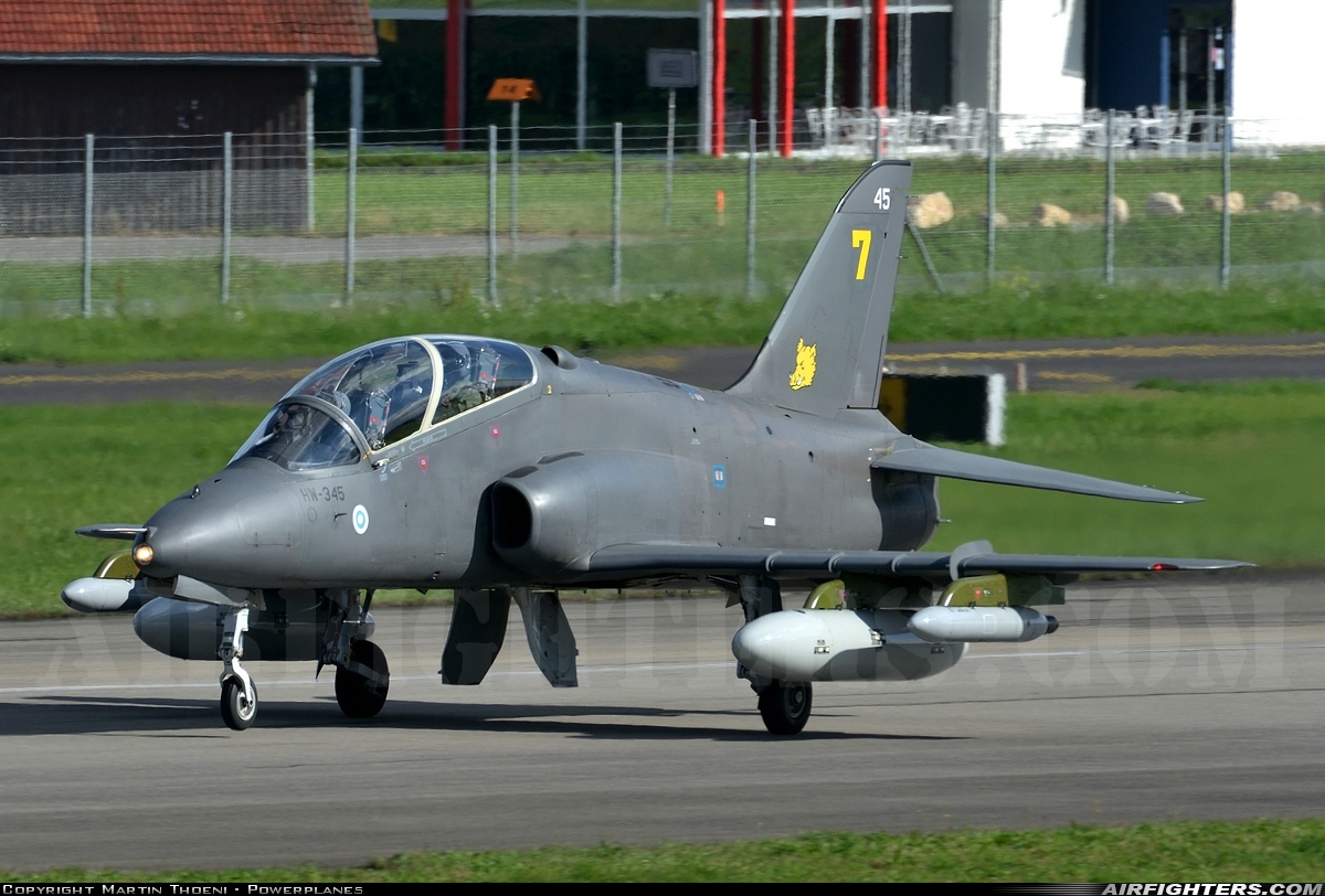 Finland - Air Force British Aerospace Hawk Mk.51 HW-345 at Payerne (LSMP), Switzerland