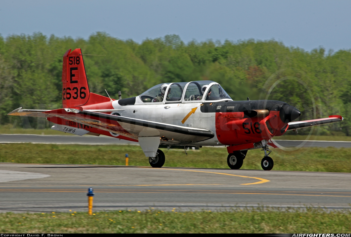 USA - Navy Beech NT-34C Turbo Mentor 162636 at Virginia Beach - Oceana NAS / Apollo Soucek Field (NTU / KNTU), USA