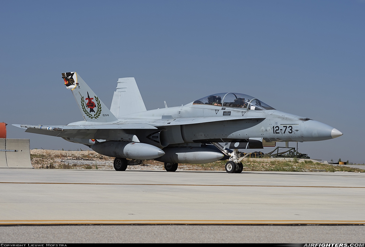 Spain - Air Force McDonnell Douglas CE-15 Hornet (EF-18B+) CE.15-10 at Konya (KYA / LTAN), Türkiye