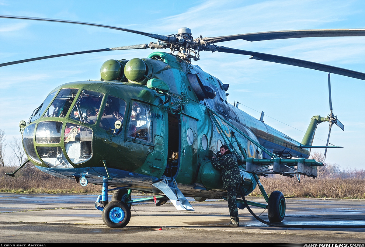 Ukraine - Army Aviation Mil Mi-8MT 55 YELLOW at Poltava - (UKHL), Ukraine