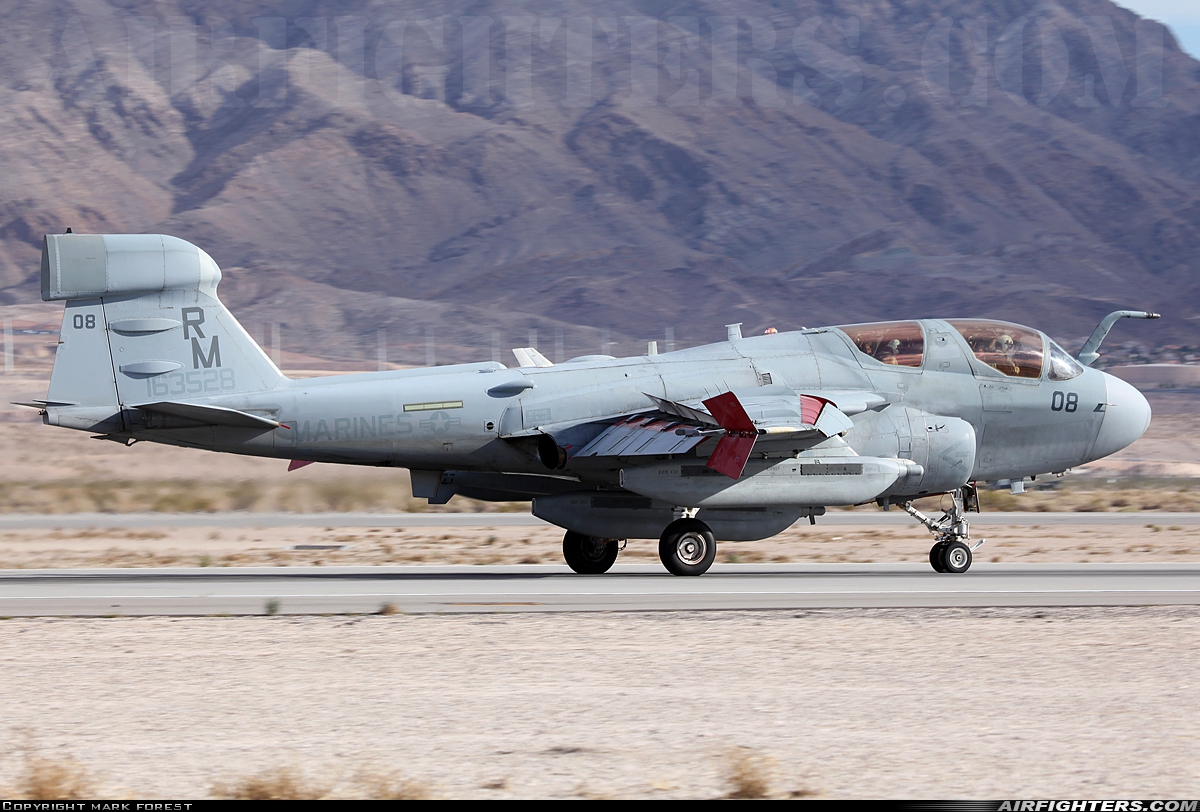 USA - Marines Grumman EA-6B Prowler (G-128) 163528 at Las Vegas - Nellis AFB (LSV / KLSV), USA