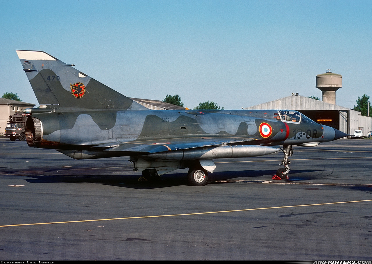 France - Air Force Dassault Mirage IIIE 470 at St. Dizier - Robinson (LFSI), France