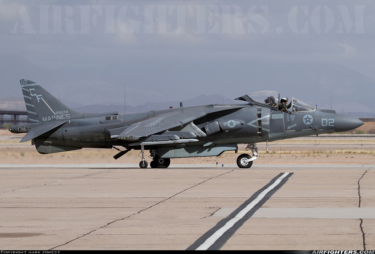 USA - Marines McDonnell Douglas AV-8B+ Harrier ll 165572 at Phoenix (Chandler) - Williams Gateway (AFB) (CHD / IWA / KIWA), USA