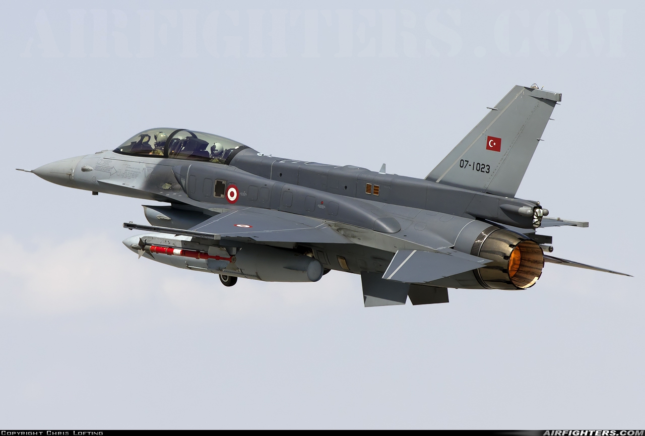 Türkiye - Air Force General Dynamics F-16D Fighting Falcon 07-1023 at Konya (KYA / LTAN), Türkiye