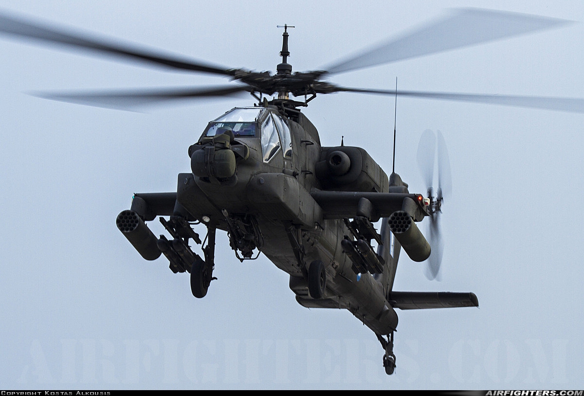 Greece - Army McDonnell Douglas AH-64A+ Apache ES1012 at Larissa (LRA / LGLR), Greece