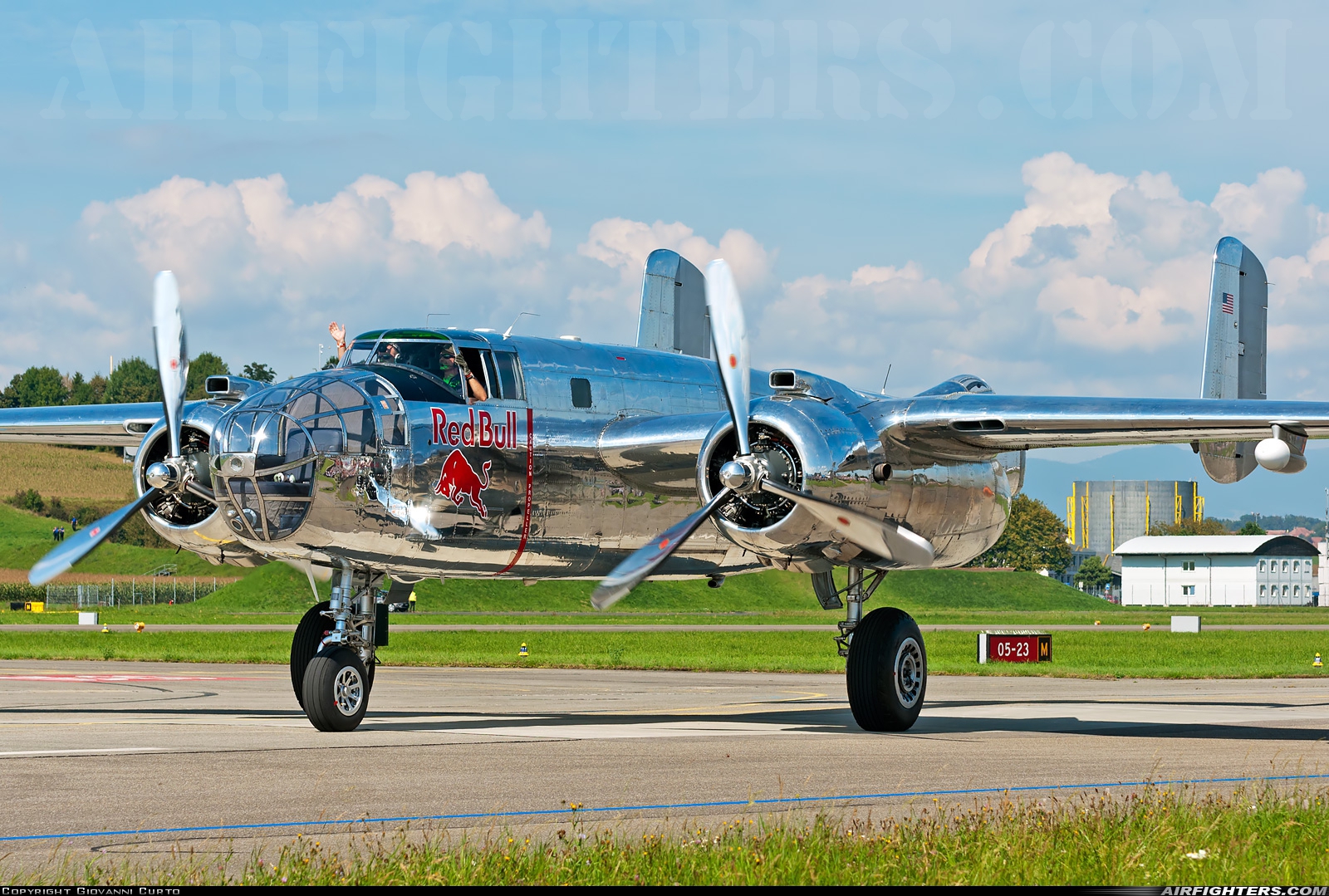 Private - Red Bull North American B-25J Mitchell N6123C at Payerne (LSMP), Switzerland