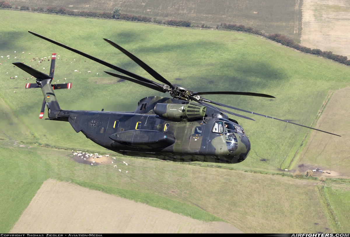 Germany - Air Force Sikorsky CH-53G (S-65) 84+90 at In Flight, Germany