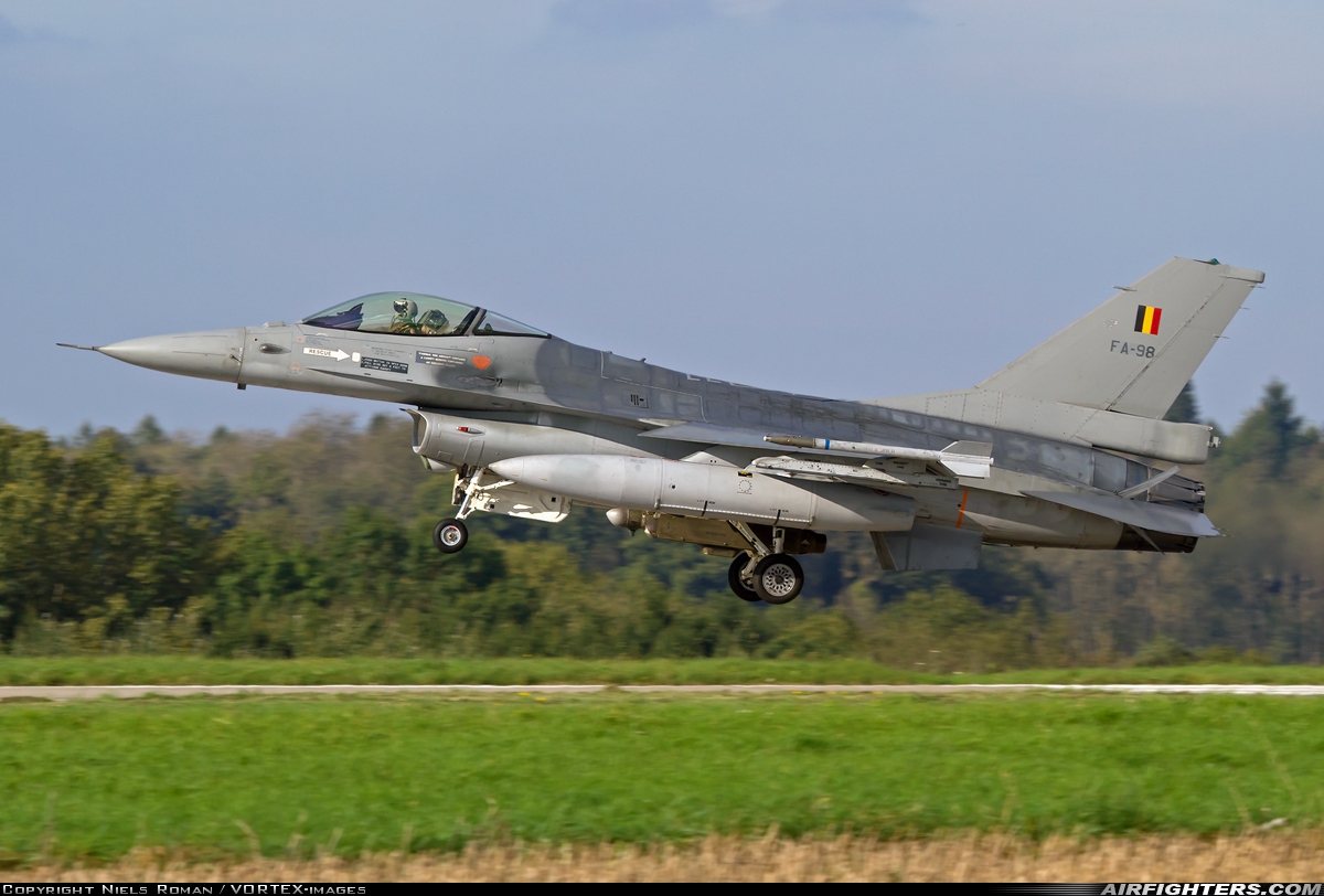 Belgium - Air Force General Dynamics F-16AM Fighting Falcon FA-98 at Florennes (EBFS), Belgium
