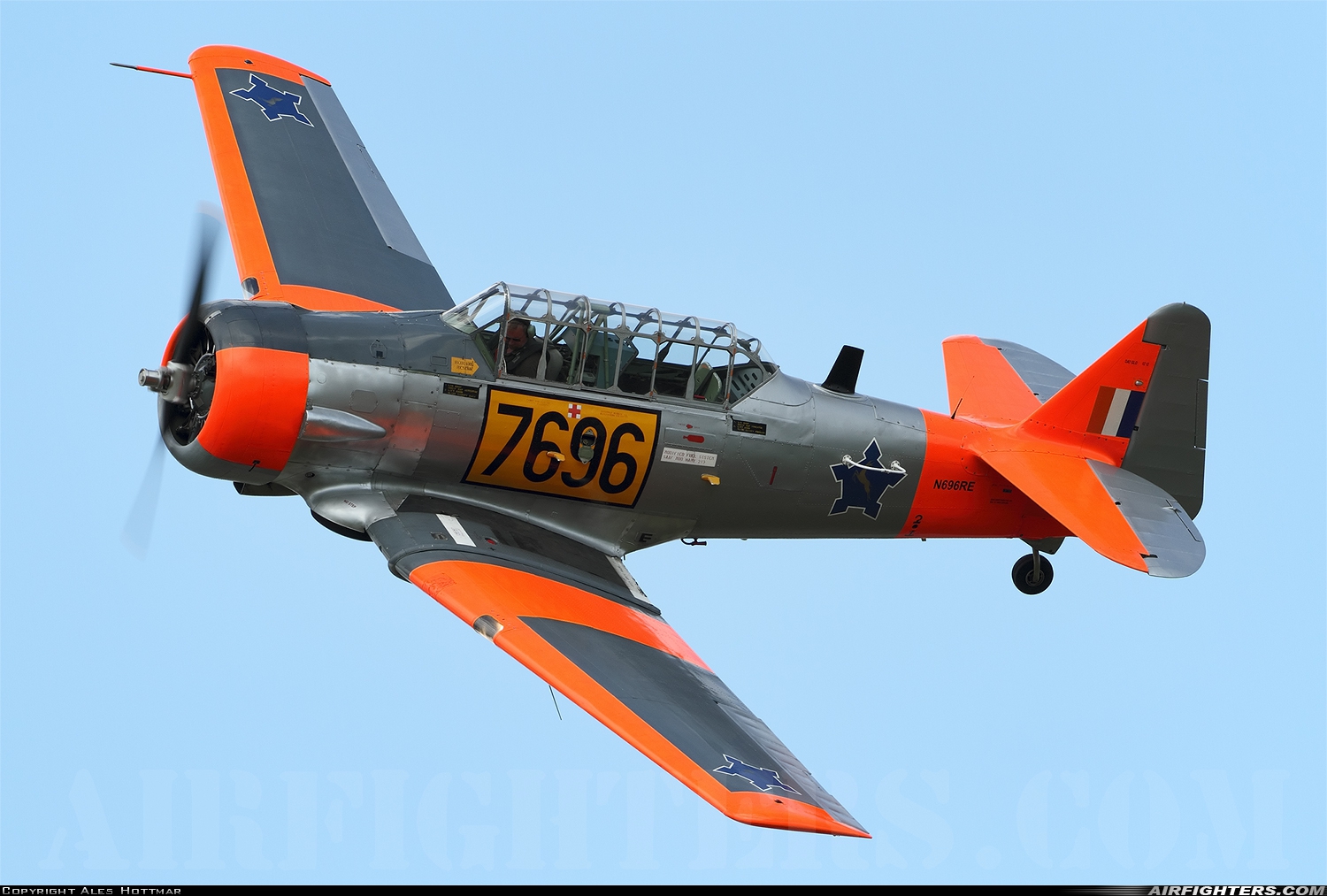 Private - Classic Trainers North American AT-6C Texan N696RE at Pardubice (PED / LKPD), Czech Republic
