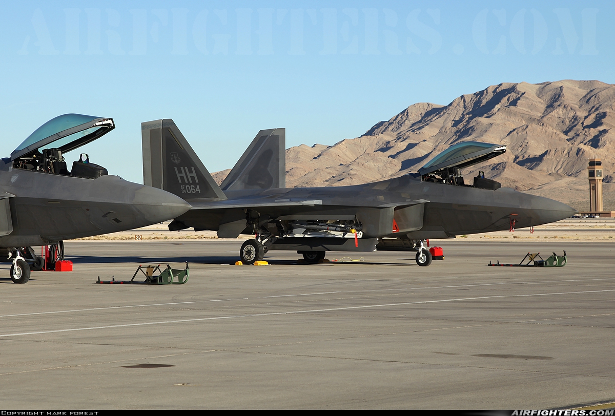 USA - Air Force Lockheed Martin F-22A Raptor 04-4064 at Las Vegas - Nellis AFB (LSV / KLSV), USA