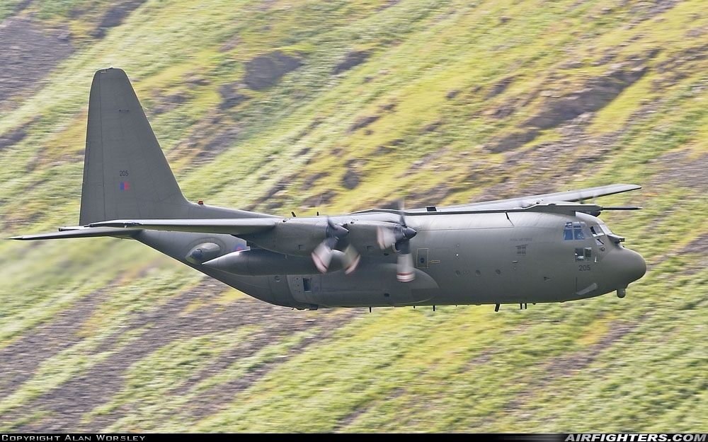 UK - Air Force Lockheed Hercules C1 (C-130K / L-382) XV205 at Off-Airport - Cumbria, UK