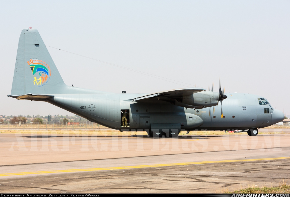 South Africa - Air Force Lockheed C-130BZ Hercules (L-282) 402 at Pretoria - Waterkloof (FAWK), South Africa