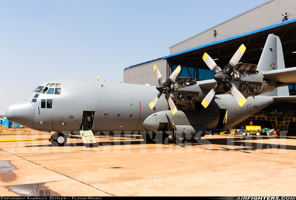 South Africa - Air Force Lockheed C-130BZ Hercules (L-282) 409 at Pretoria - Waterkloof (FAWK), South Africa