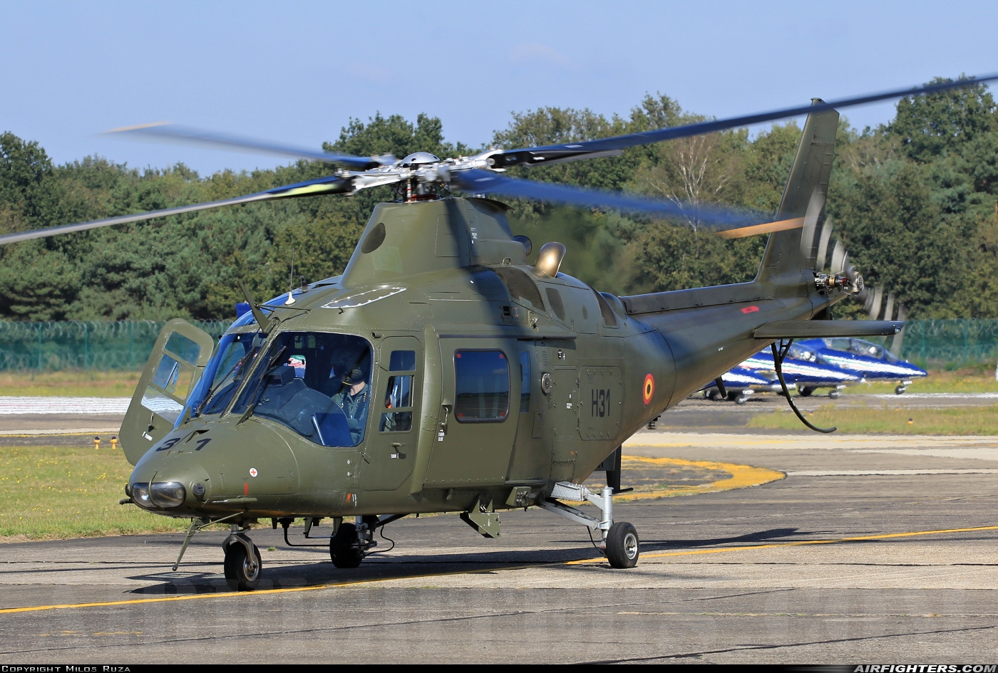 Belgium - Army Agusta A-109HO (A-109BA) H31 at Kleine Brogel (EBBL), Belgium