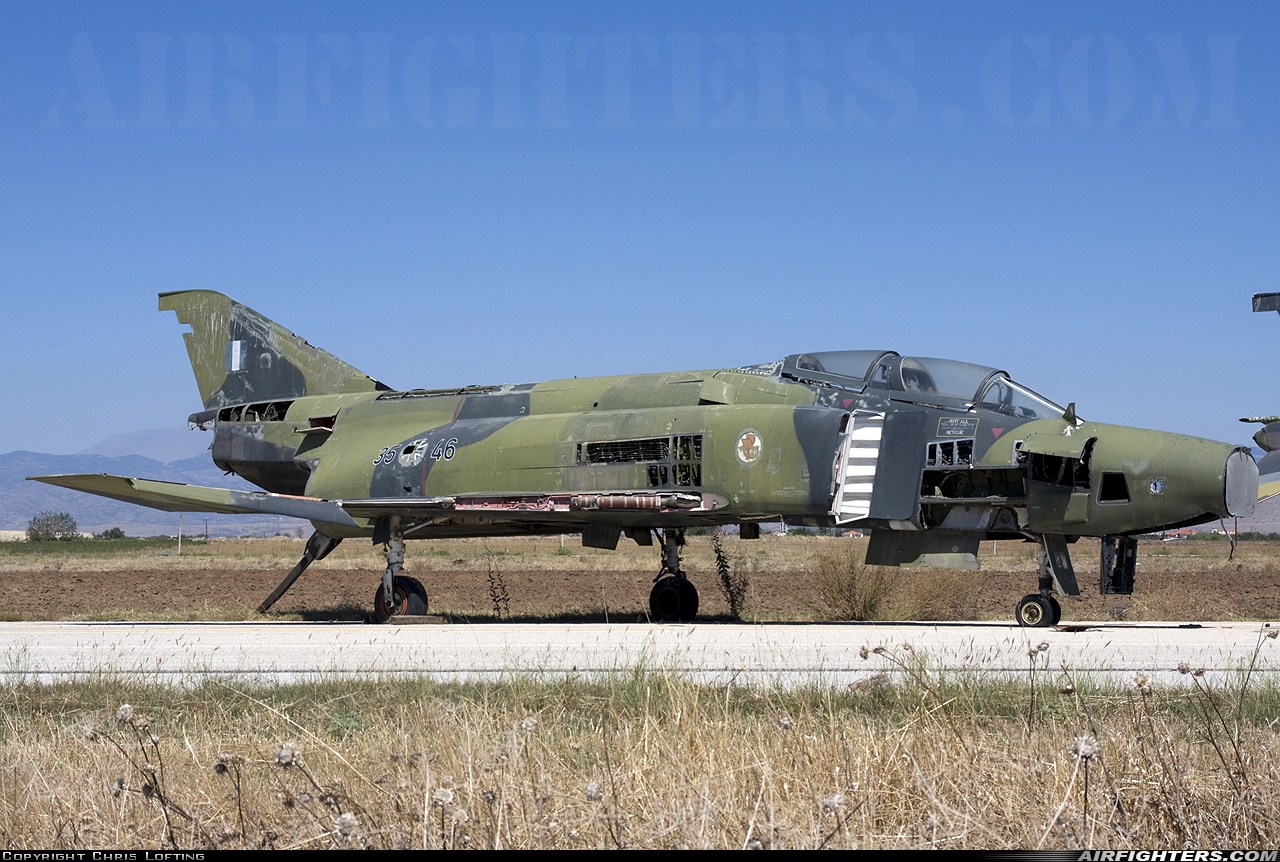 Greece - Air Force McDonnell Douglas RF-4E Phantom II 35+46 at Larissa (LRA / LGLR), Greece