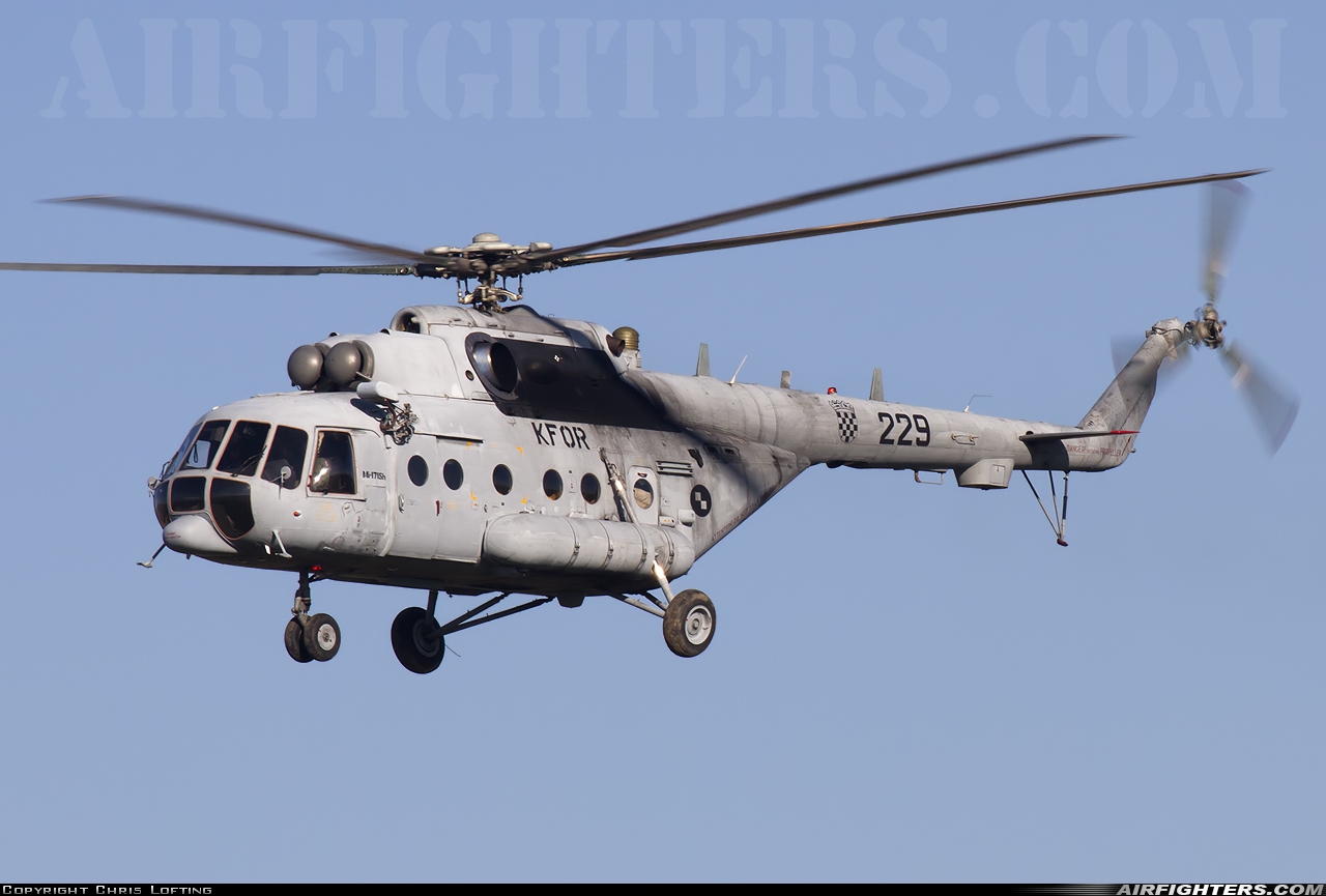 Croatia - Air Force Mil Mi-171Sh 229 at Zagreb - Pleso (ZAG / LDZA), Croatia