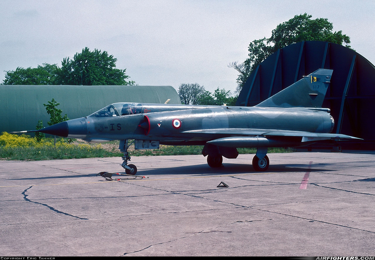 France - Air Force Dassault Mirage IIIE 517 at Toul - Rosieres (LFSL), France