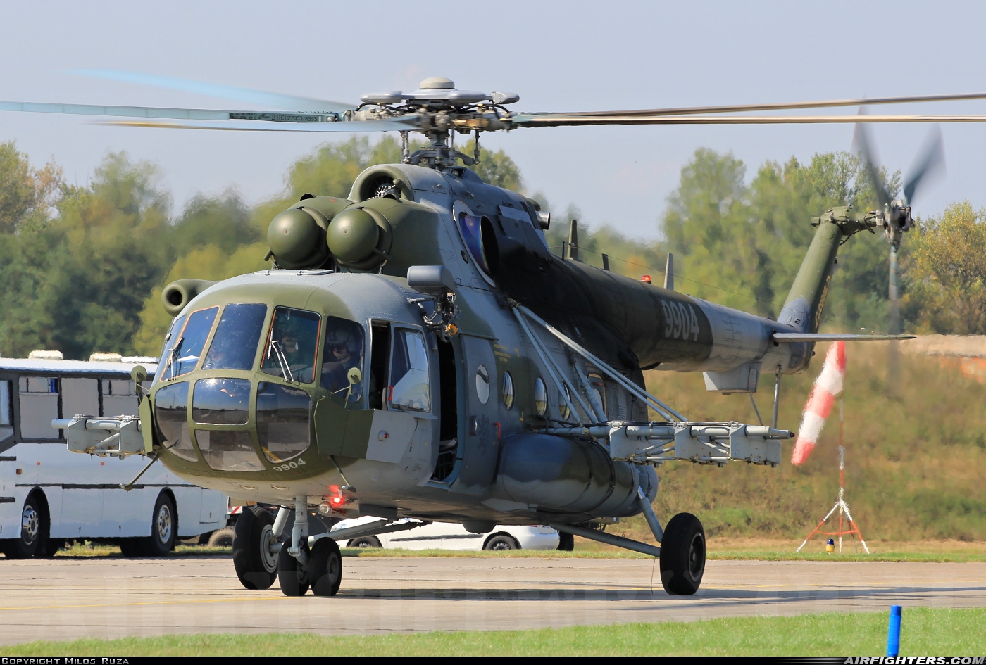 Czech Republic - Air Force Mil Mi-171Sh 9904 at Hradec Kralove (LKHK), Czech Republic