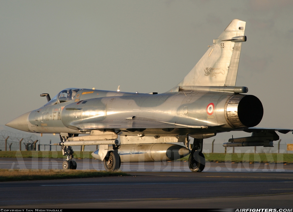 France - Air Force Dassault Mirage 2000-5F 53 at Waddington (WTN / EGXW), UK