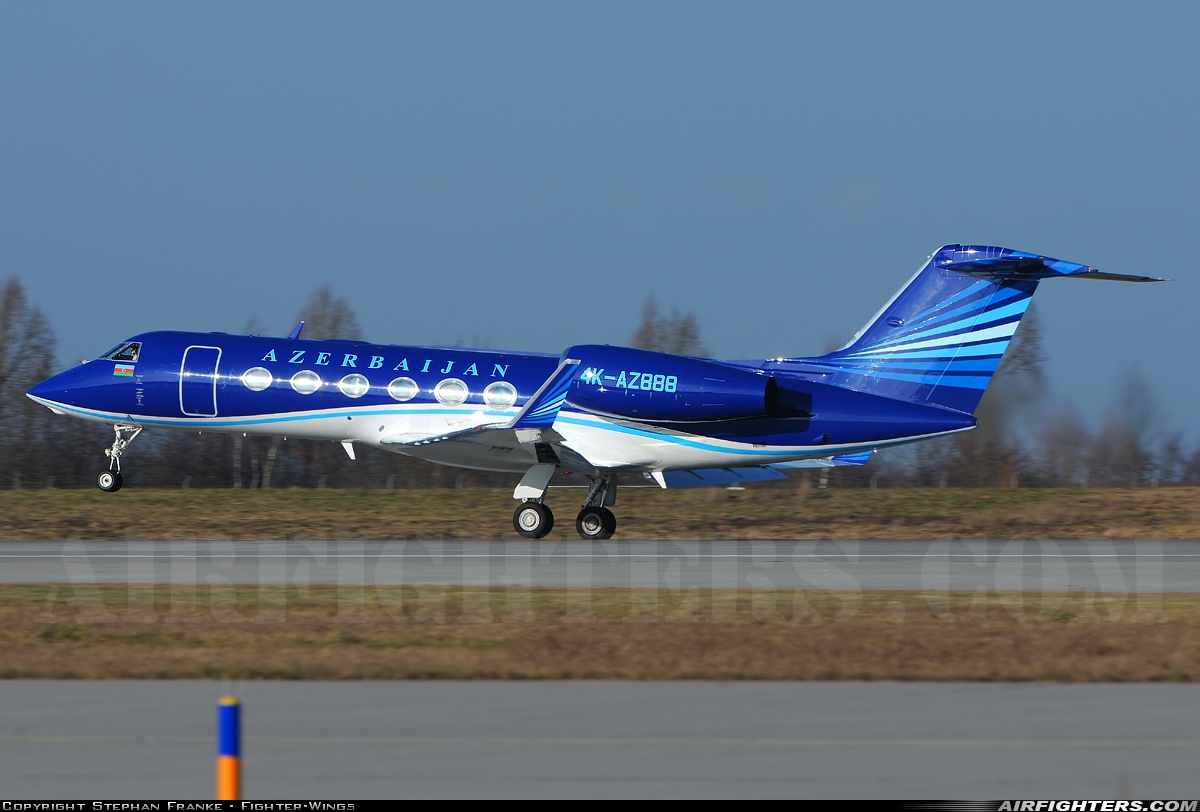 Azerbaijan - Government Gulfstream Aerospace G-450 (G-IV-SP) 4K-AZ888 at Leipzig / Halle (- Schkeuditz) (LEJ / EDDP), Germany