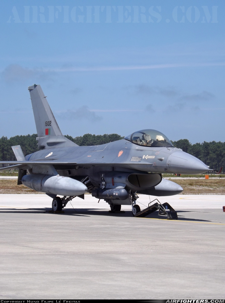 Portugal - Air Force General Dynamics F-16AM Fighting Falcon 15102 at Monte Real (BA5) (LPMR), Portugal