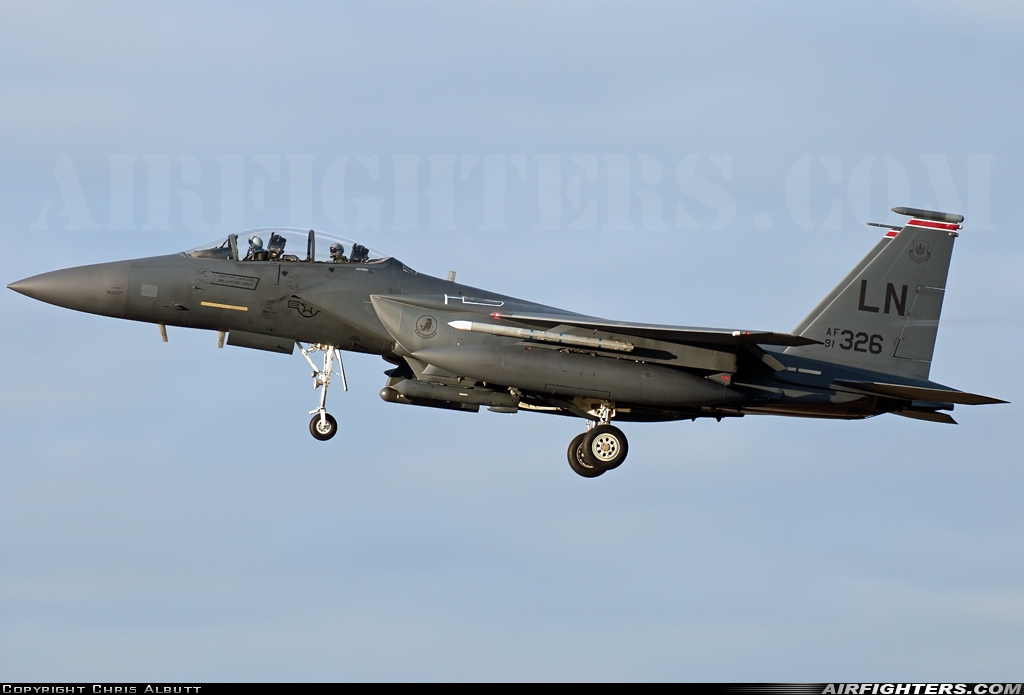 USA - Air Force McDonnell Douglas F-15E Strike Eagle 91-0326 at Lakenheath (LKZ / EGUL), UK
