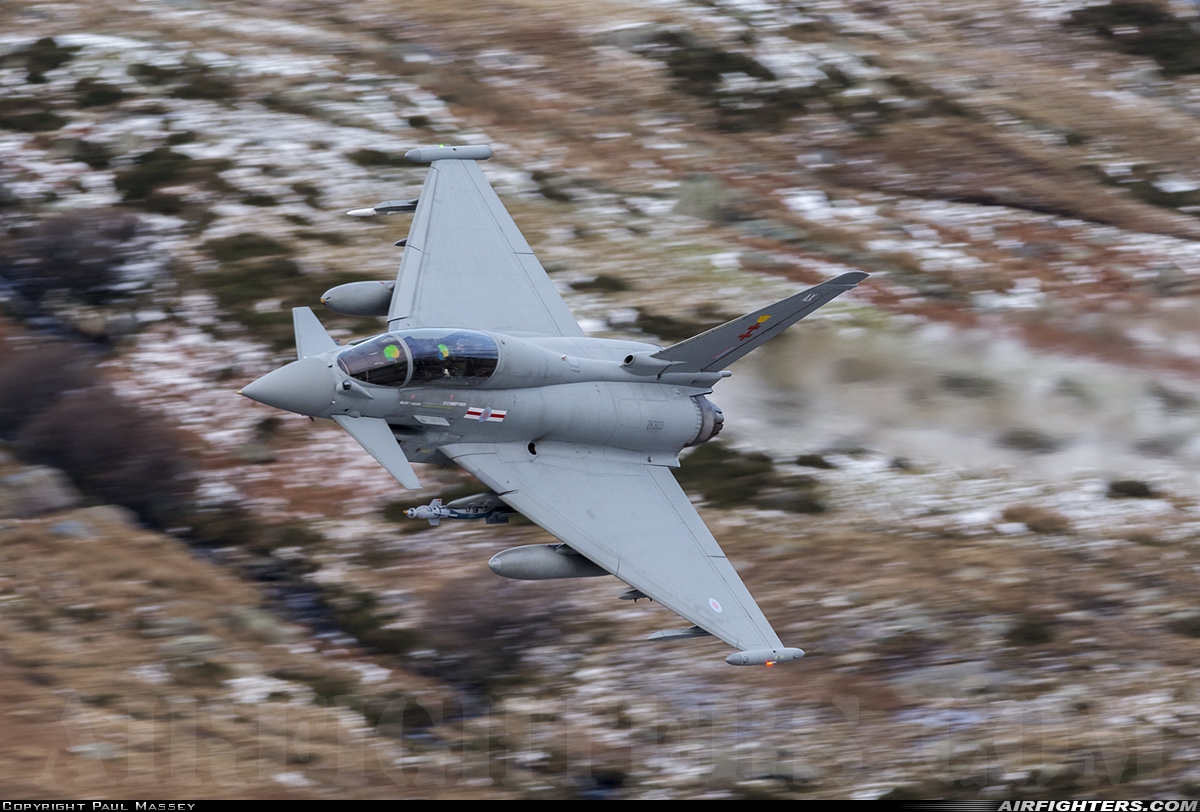 UK - Air Force Eurofighter Typhoon T3 ZK303 at Off-Airport - North Wales, UK