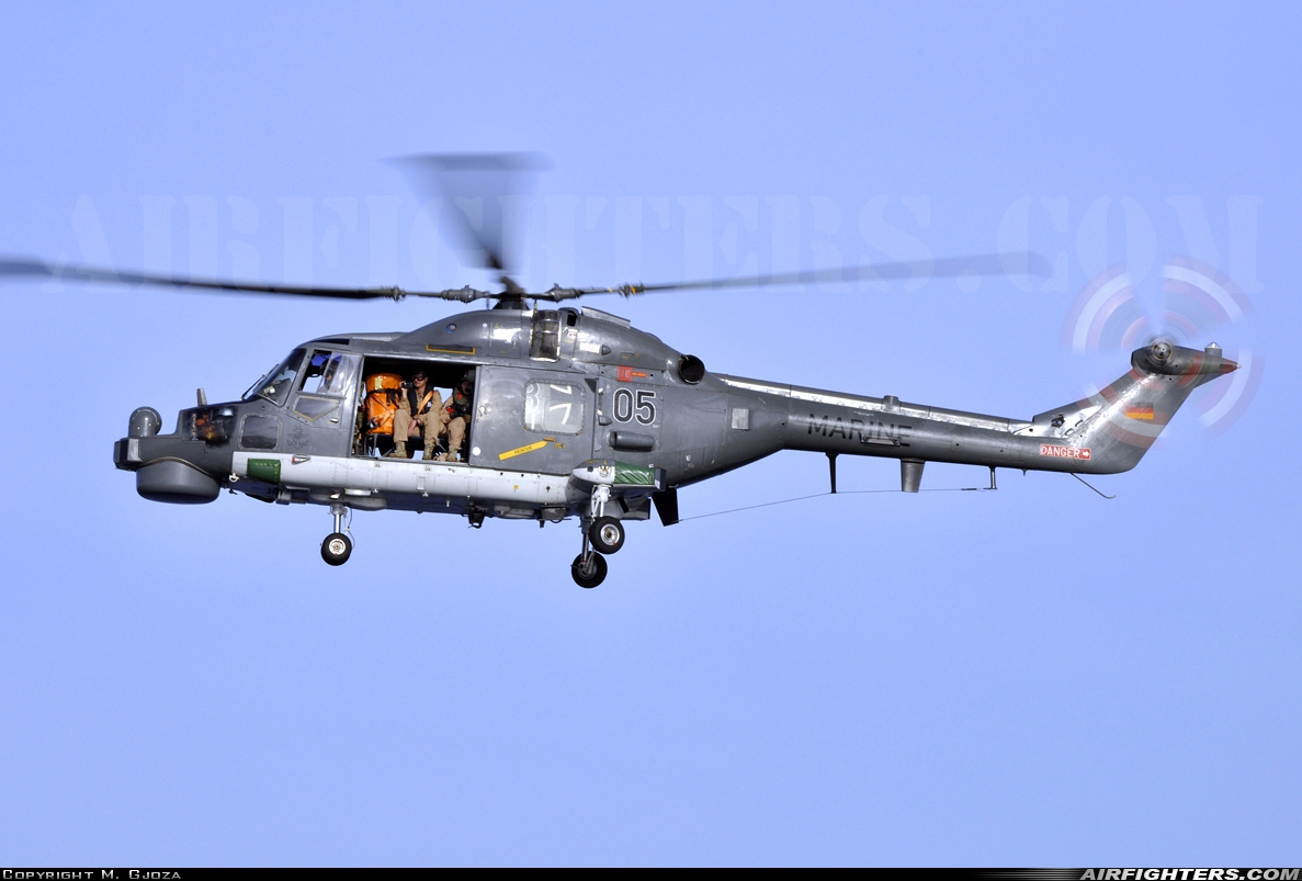 Germany - Navy Westland WG-13 Super Lynx Mk88A 83+05 at Off-Airport - Indian Ocean, International Airspace