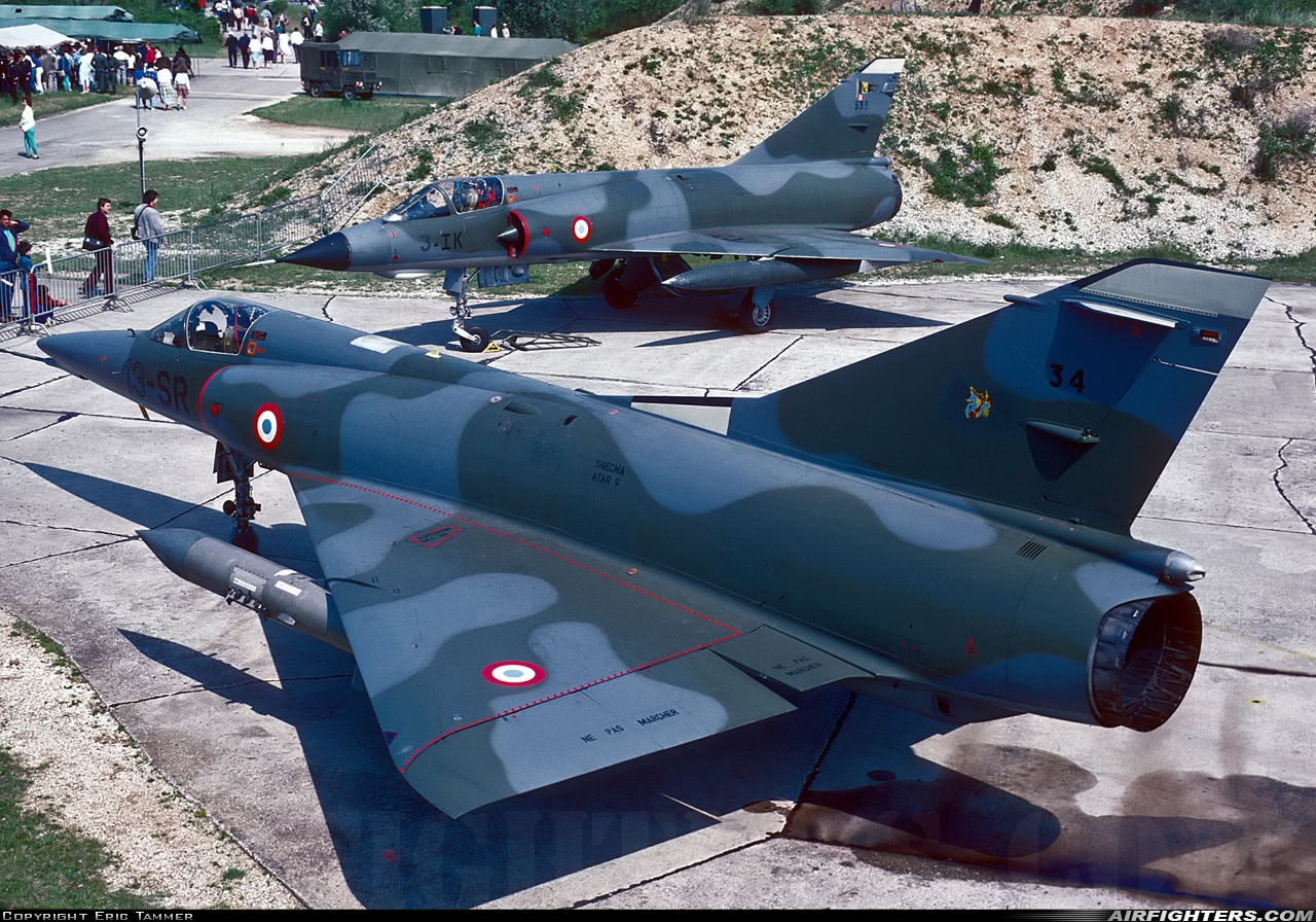 France - Air Force Dassault Mirage 5F 34 at St. Dizier - Robinson (LFSI), France
