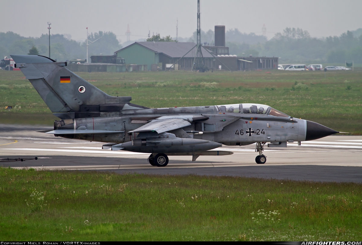 Germany - Air Force Panavia Tornado ECR 46+24 at Schleswig (- Jagel) (WBG / ETNS), Germany