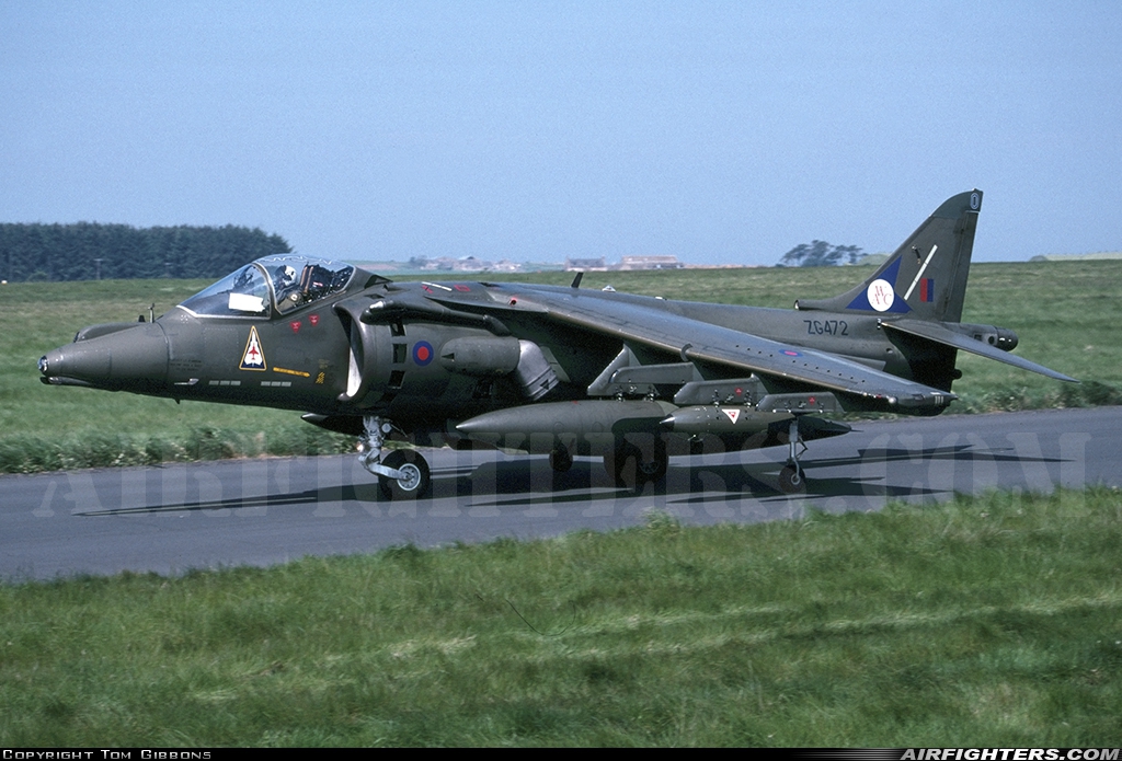 UK - Air Force British Aerospace Harrier GR.7 ZG472 at Lossiemouth (LMO / EGQS), UK