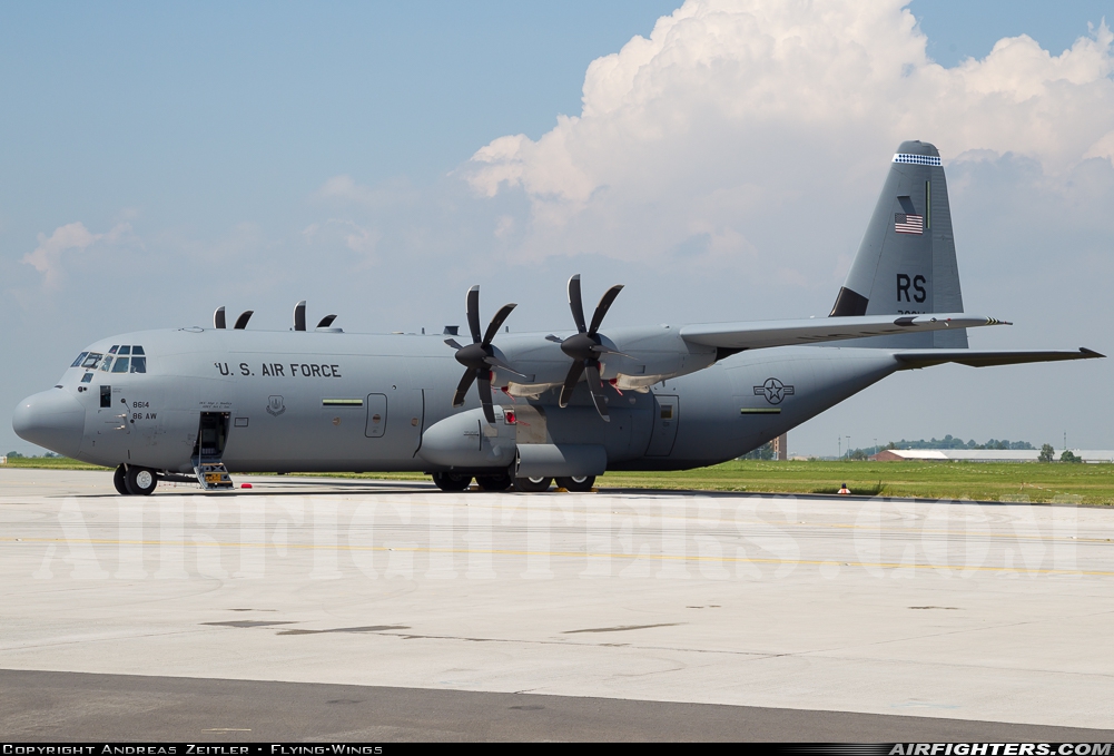 USA - Air Force Lockheed Martin C-130J-30 Hercules (L-382) 07-8614 at Berlin - Schonefeld (SXF / EDDB), Germany
