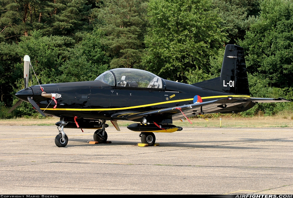 Netherlands - Air Force Pilatus PC-7 Turbo Trainer L-01 at Kleine Brogel (EBBL), Belgium