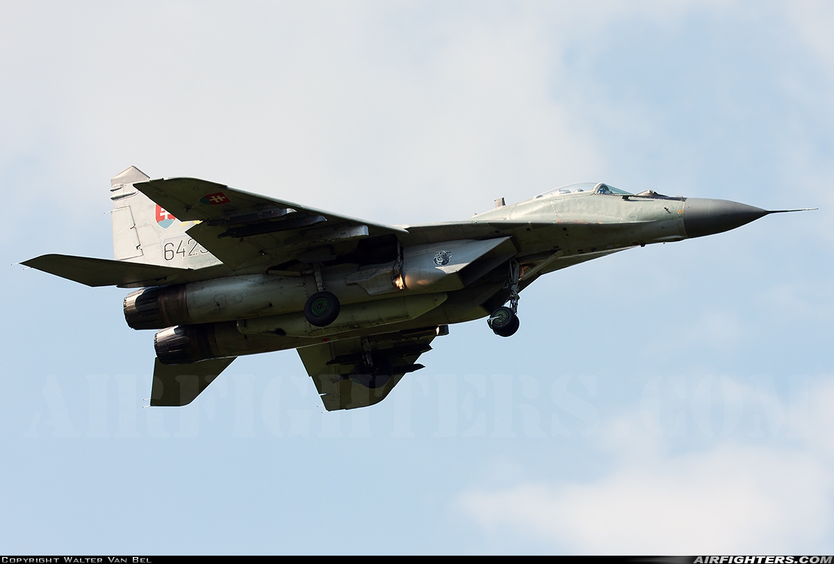 Slovakia - Air Force Mikoyan-Gurevich MiG-29AS 6425 at Kleine Brogel (EBBL), Belgium