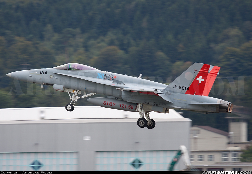Switzerland - Air Force McDonnell Douglas F/A-18C Hornet J-5014 at Emmen (EML / LSME), Switzerland