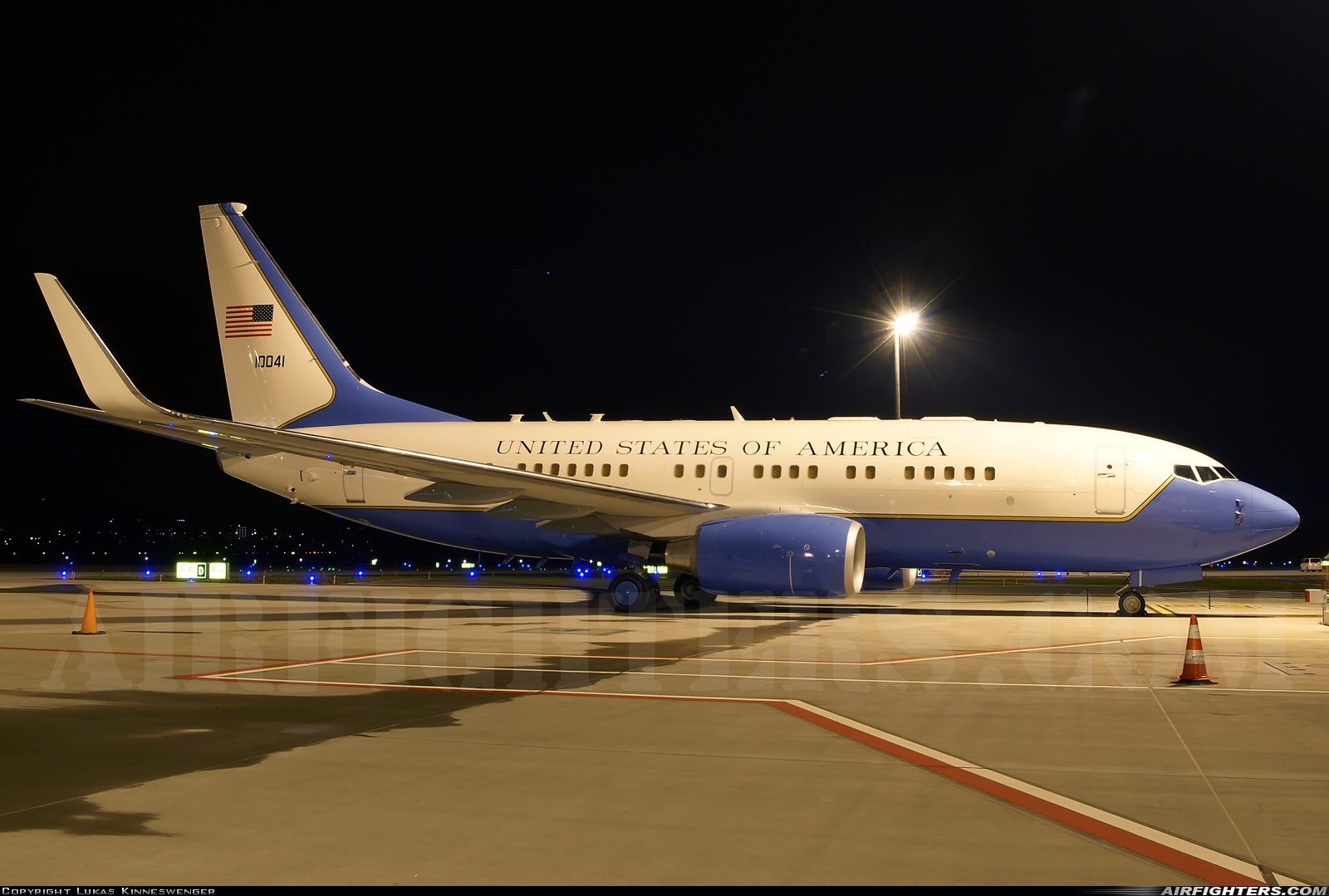 USA - Air Force Boeing C-40B (737-7CP BBJ) 01-0041 at Zurich (- Kloten) (ZRH / LSZH), Switzerland